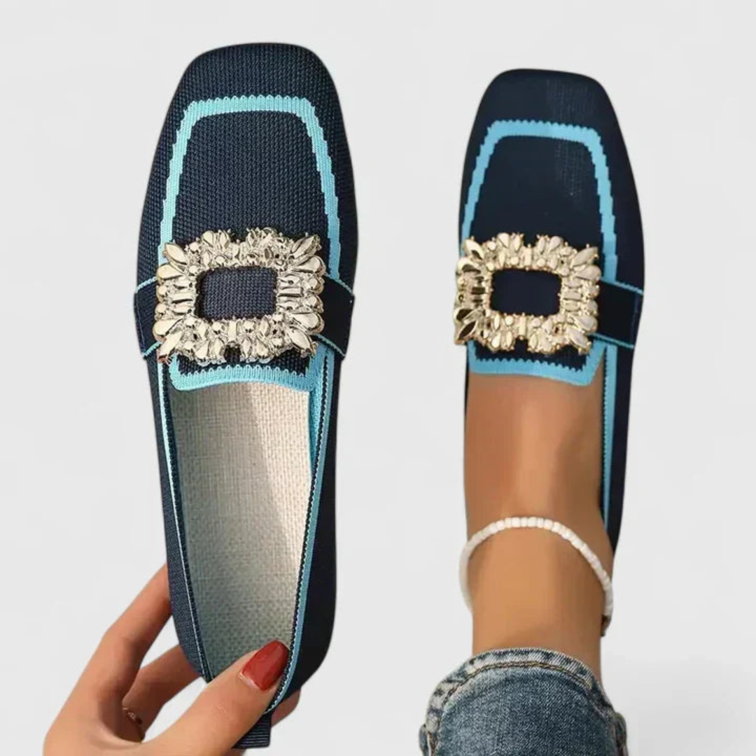 Loafer para Mujer Slip-On Elegante en Azul