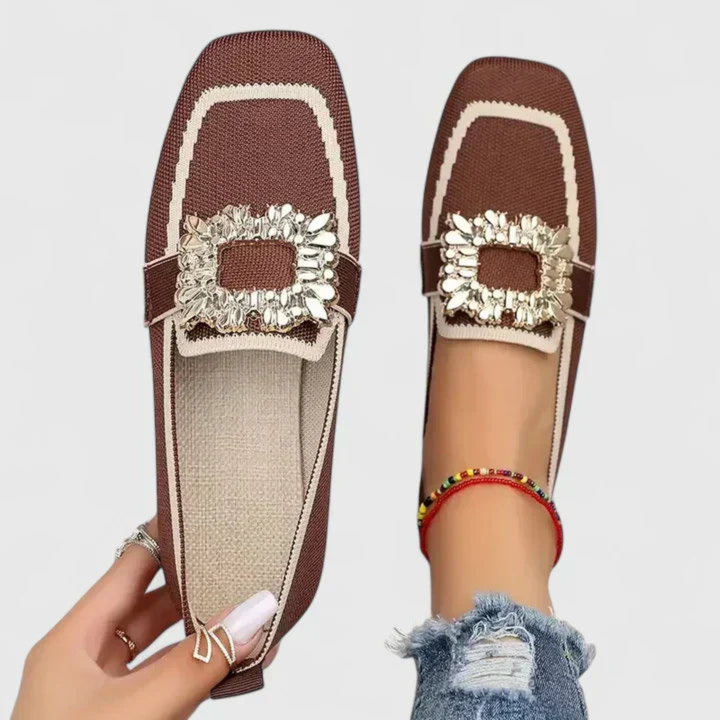 Loafer para Mujer Slip-On Elegante en Marrón