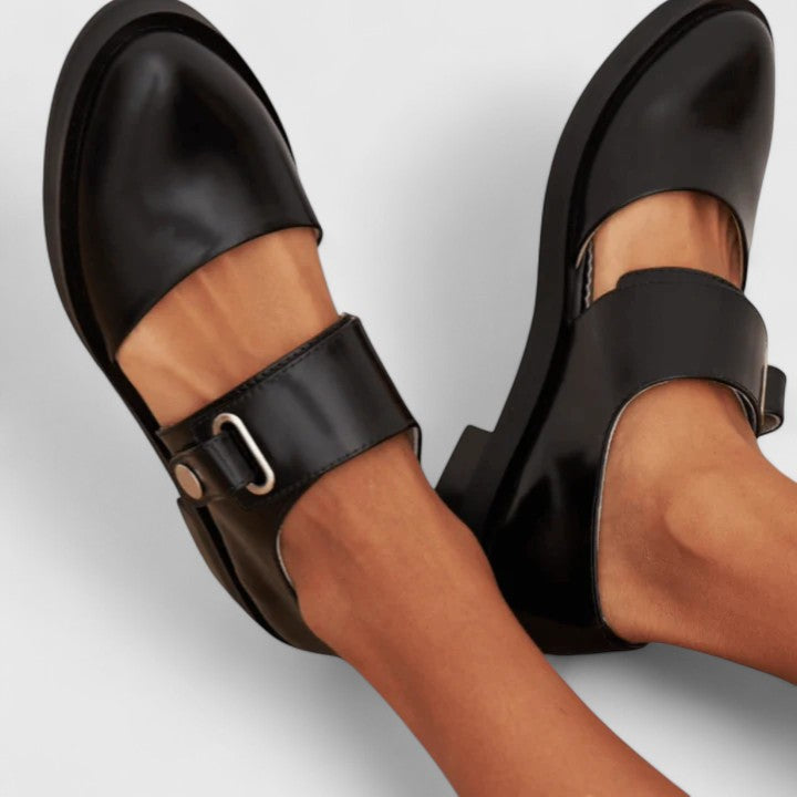 Mary Janes Ortopédicas Elegantes para Mujer en Negro