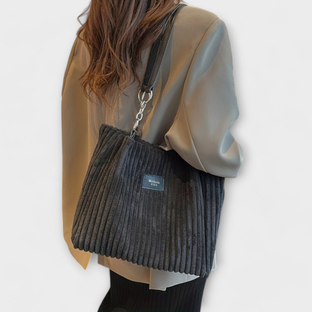 Mujer Bolso de Hombro Pana Elegante para Diario (6)