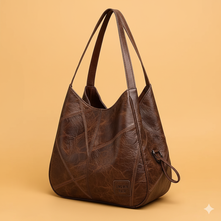 Mujer Bolso Vintage Texturizado de Cuero (2)