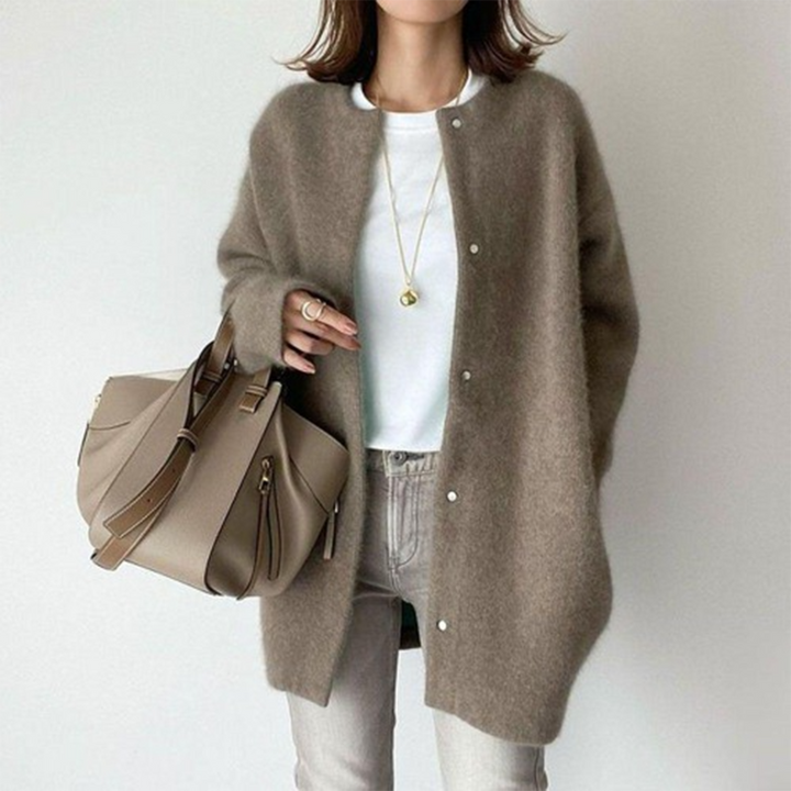 Mujer Cardigan de Punto Longline (15)