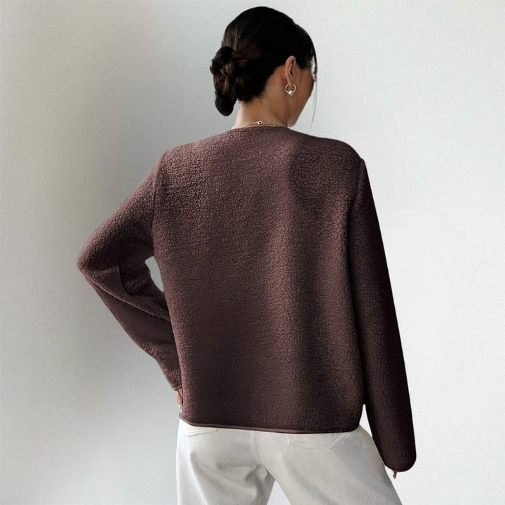 Mujer Chaqueta de Punto Oversized Casual (2)
