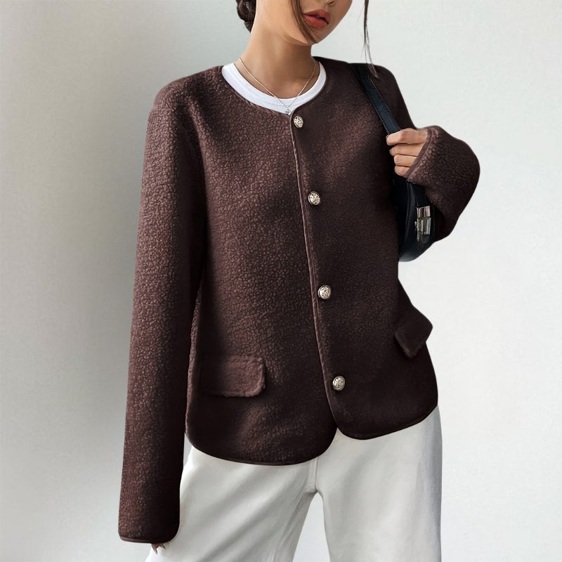 Mujer Chaqueta de Punto Oversized Casual (3)