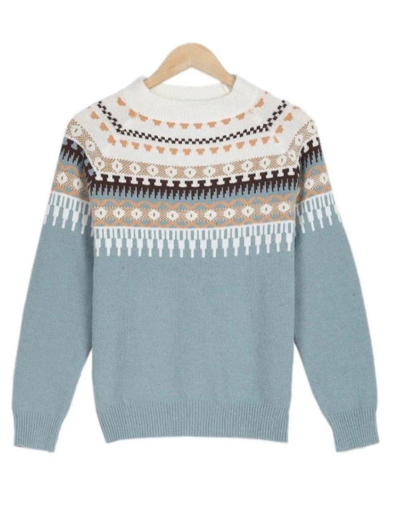 Mujer Jersey de Punto Nórdico Holgado (5)