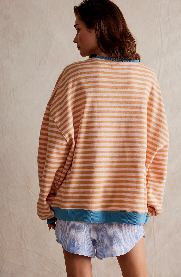 Mujer Pullover a Rayas Oversize (12)