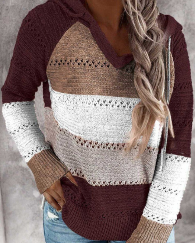 Mujer Sudadera Termica Manga Larga Comoda en Burdeos