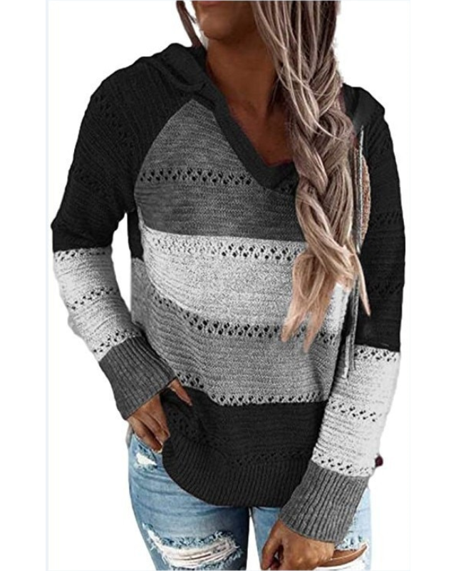 Mujer Sudadera Termica Manga Larga Comoda en Negro