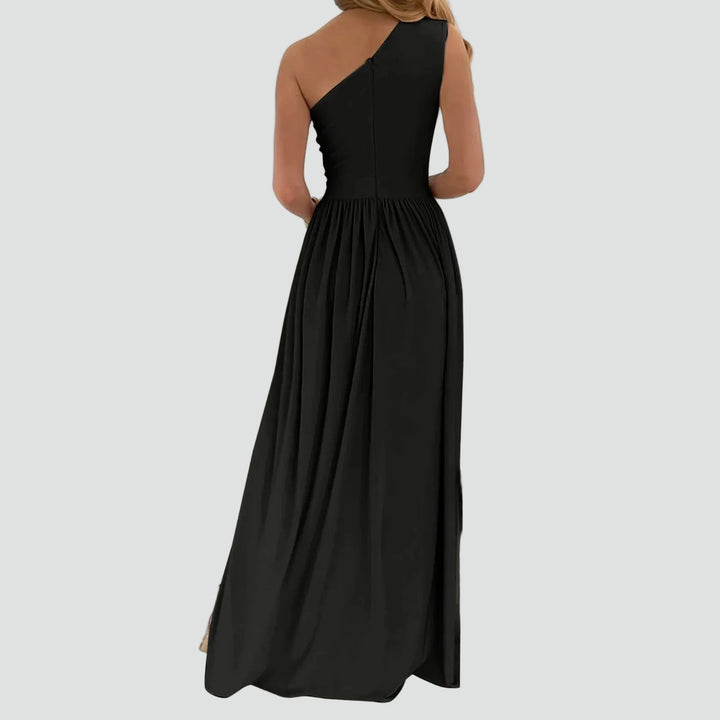 Mujer Vestido de Cóctel Maxi Asimétrico (4)