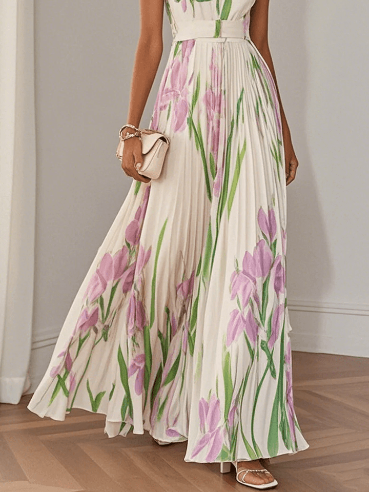 Mujer Vestido de Invitada de Boda Floral Maxi (2)