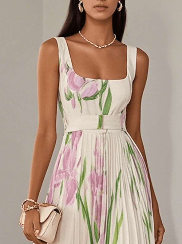 Mujer Vestido de Invitada de Boda Floral Maxi (3)