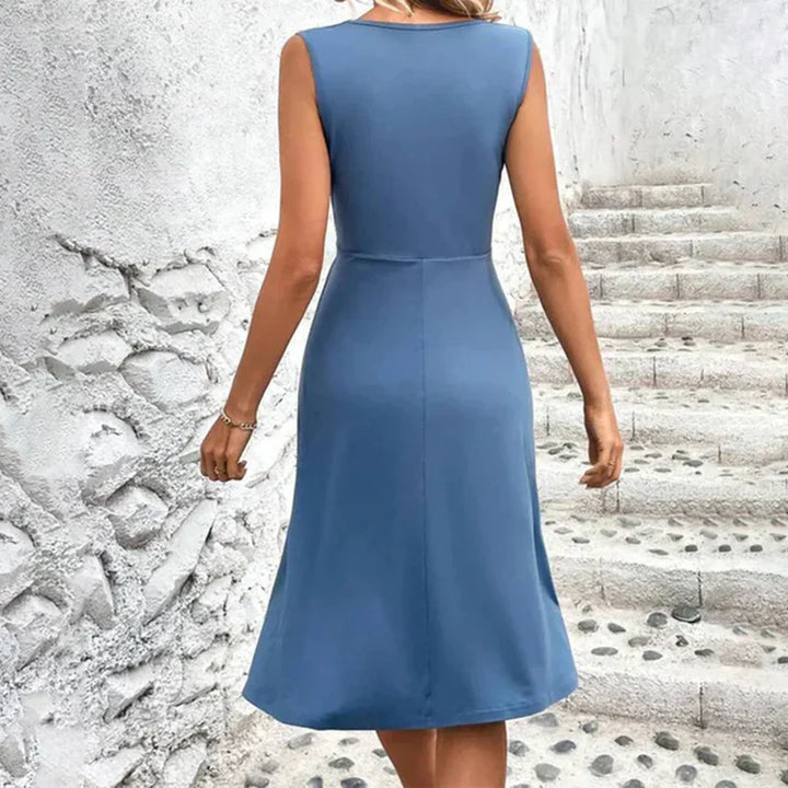 Mujer Vestido Midi de invitada de boda (4)