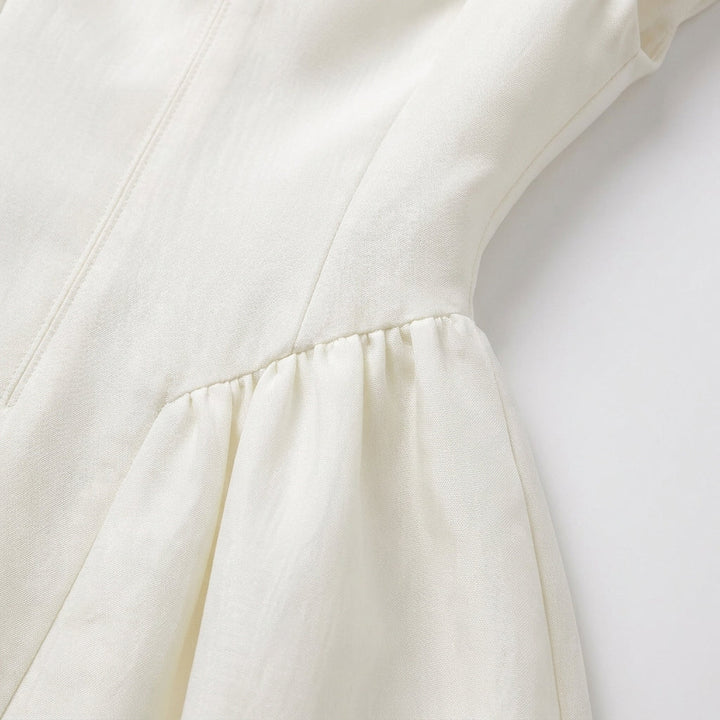 Mujer Vestido Midi Estructurado para Invitada de Boda (5)