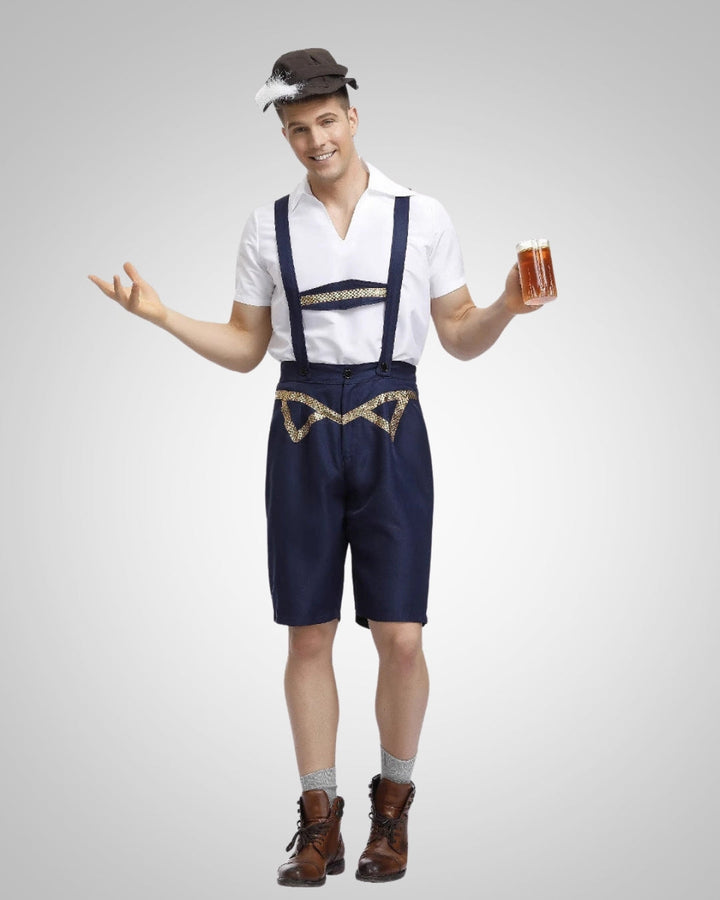 Pantalón Corto Cuero Oktoberfest para Hombre (3)