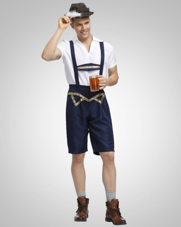 Pantalón Corto Cuero Oktoberfest para Hombre (4)