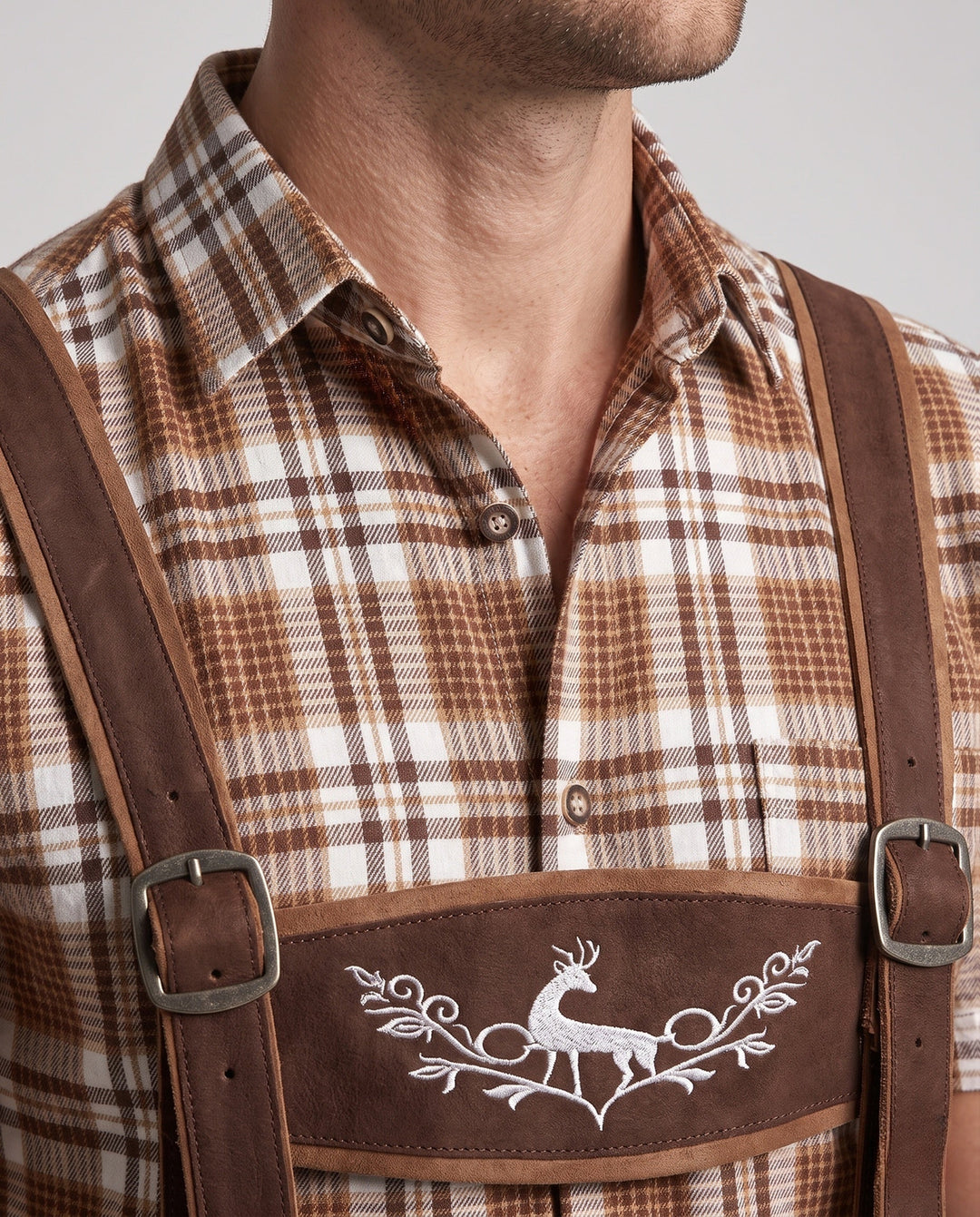 Pantalón Cuero Oktoberfest para Hombre Trachten (2)
