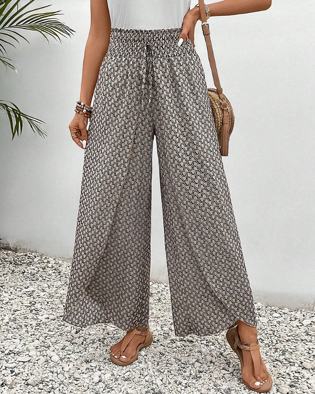Pantalones Anchos con Elegancia Relajada
