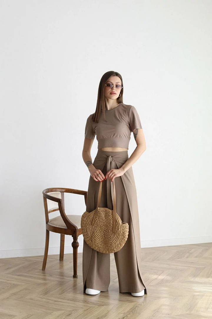 Pantalones Anchos Elegantes de Lino (10)