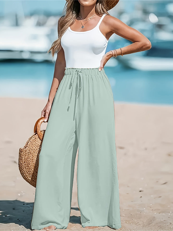 Pantalones Anchos Elegantes Talle Alto (8)