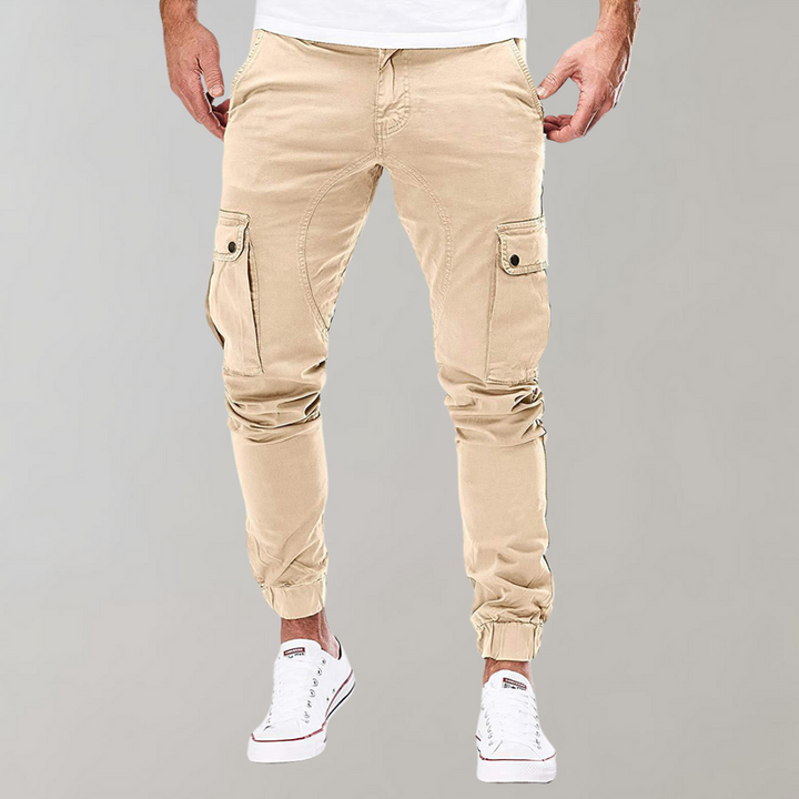 Praktische Herren Cargohose für täglichen Einsatz in Beige