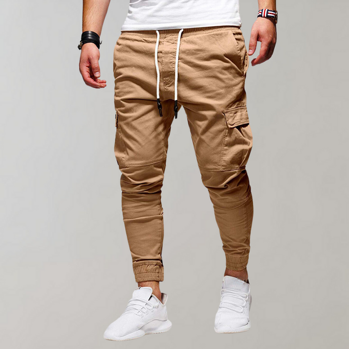 Praktische Herren Cargohose für täglichen Einsatz in Khaki