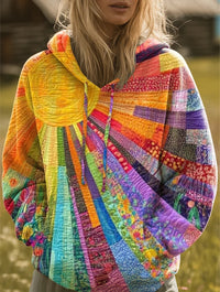 Alma | Damen Pullover im Boho Stil Mehrfarbig