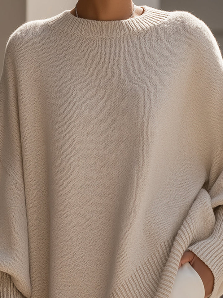 Pullover Holgado Minimalista para Mujer (2)