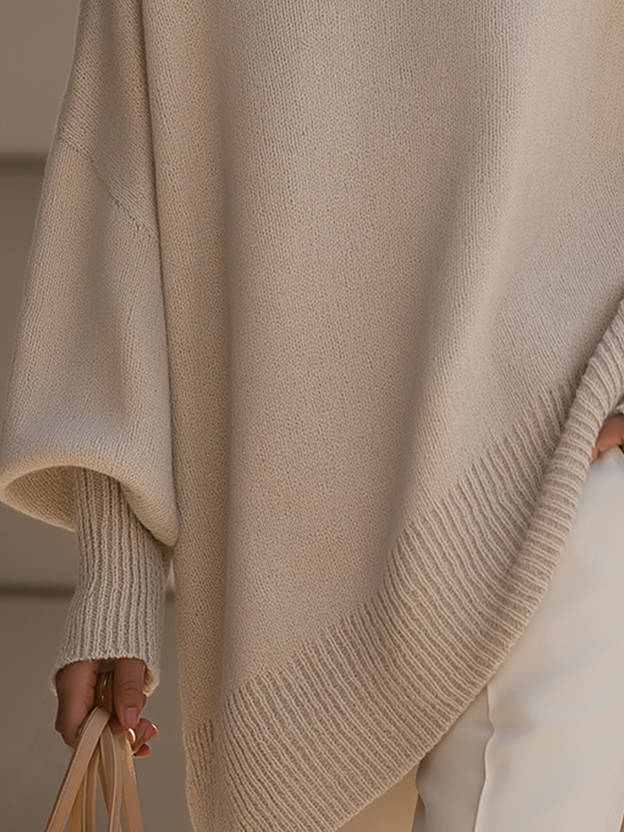 Pullover Holgado Minimalista para Mujer (3)
