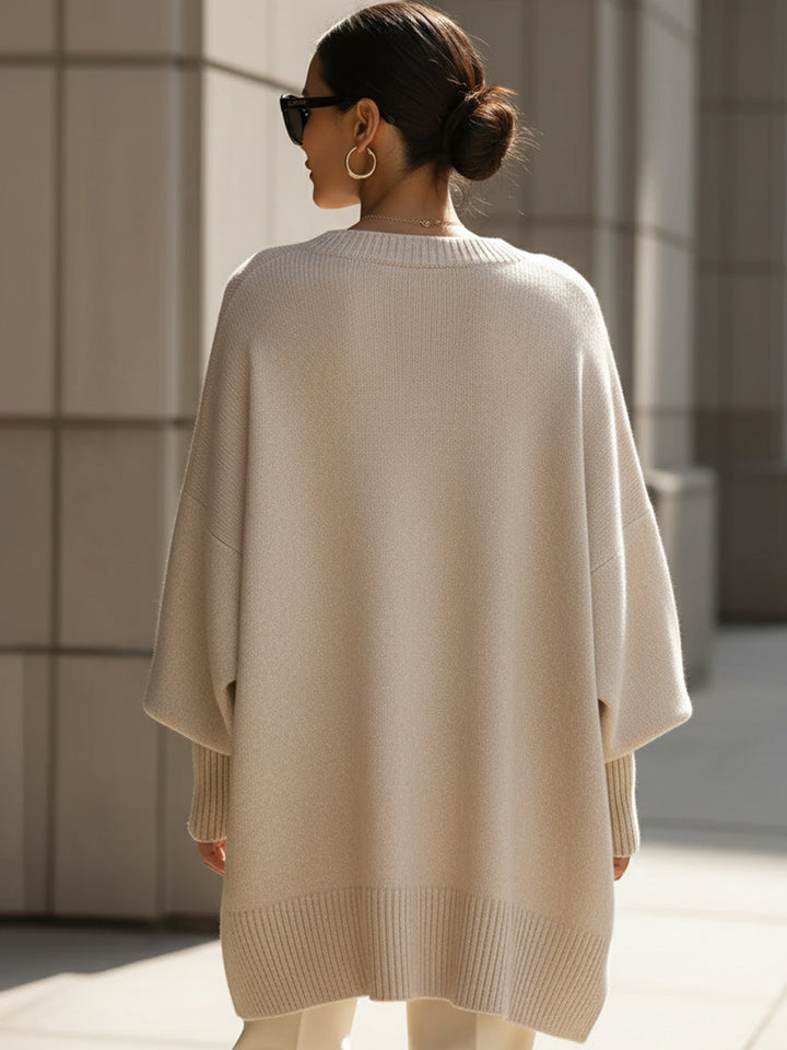 Pullover Holgado Minimalista para Mujer (4)