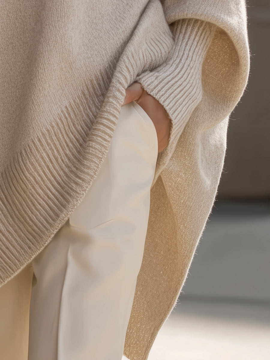 Pullover Holgado Minimalista para Mujer (5)