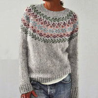 Nerea | Norwegischer Pullover Damen Retro Herbst