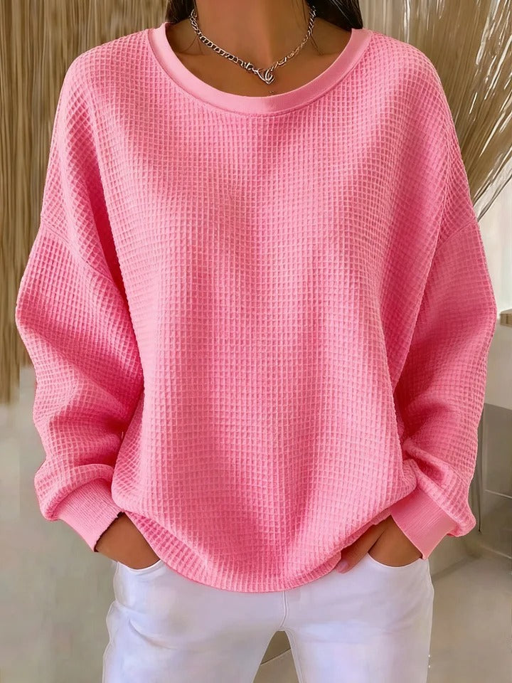 Pullover Suave Acogedor en Rosa
