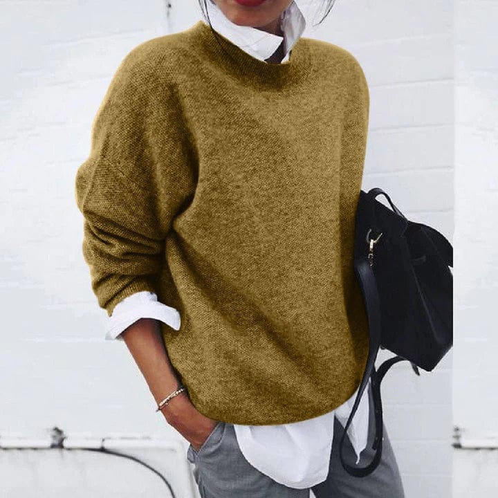 Pullover Suave Premium en Caqui