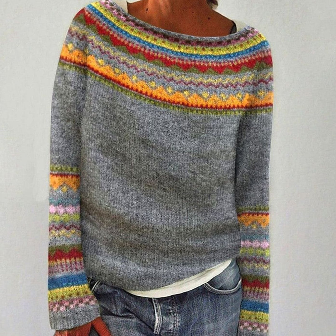 Pulóver Noruego de Punto Merino para Otoño (3)