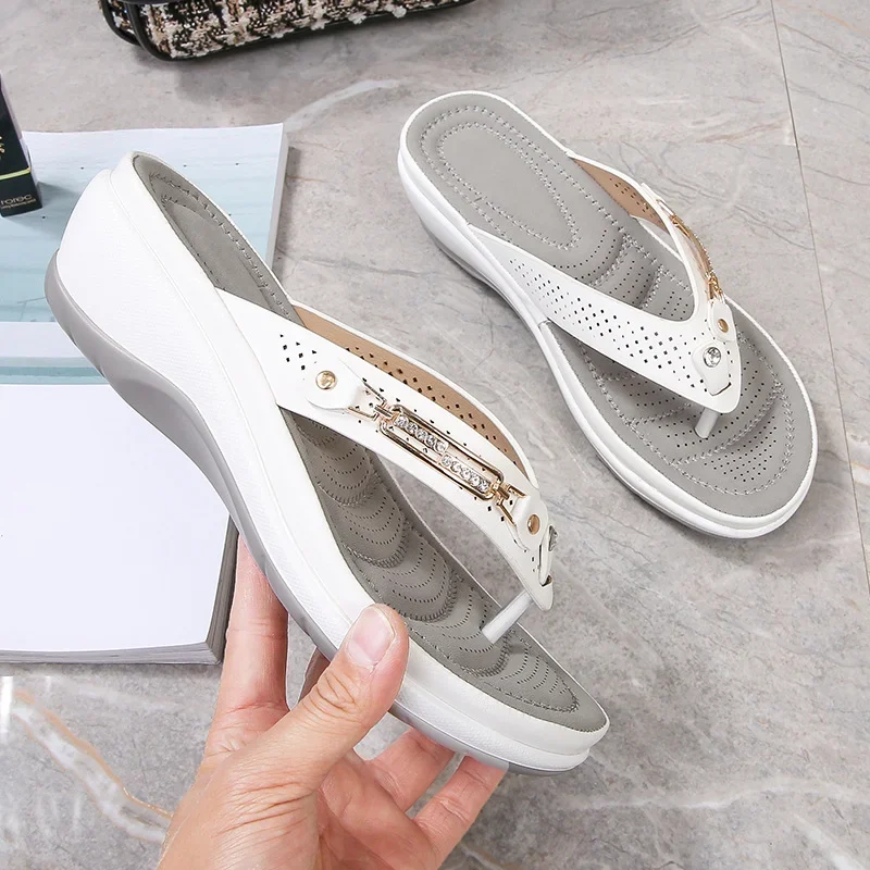 Sandalias Mujer Acolchadas Elegantes de Diario