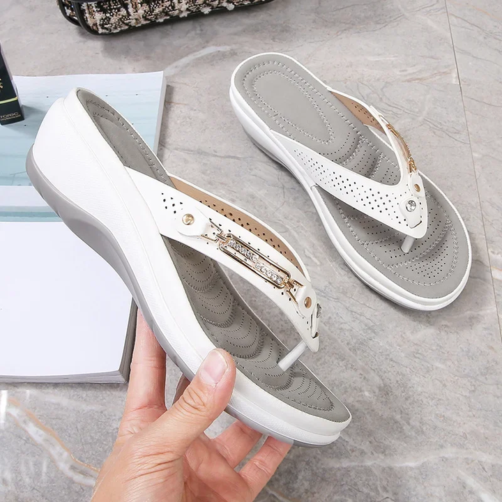 Sandalias Mujer Acolchadas Elegantes de Diario