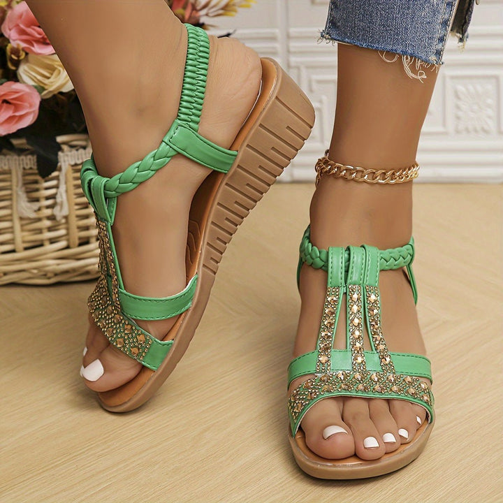 Sandalias Ortopédicas Elegantes para Verano en Verde 1