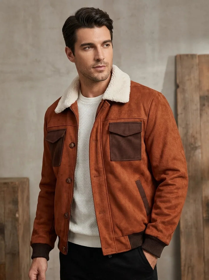 Sherpa-Jacke im Vintage-Stil für Herbsttage (3)