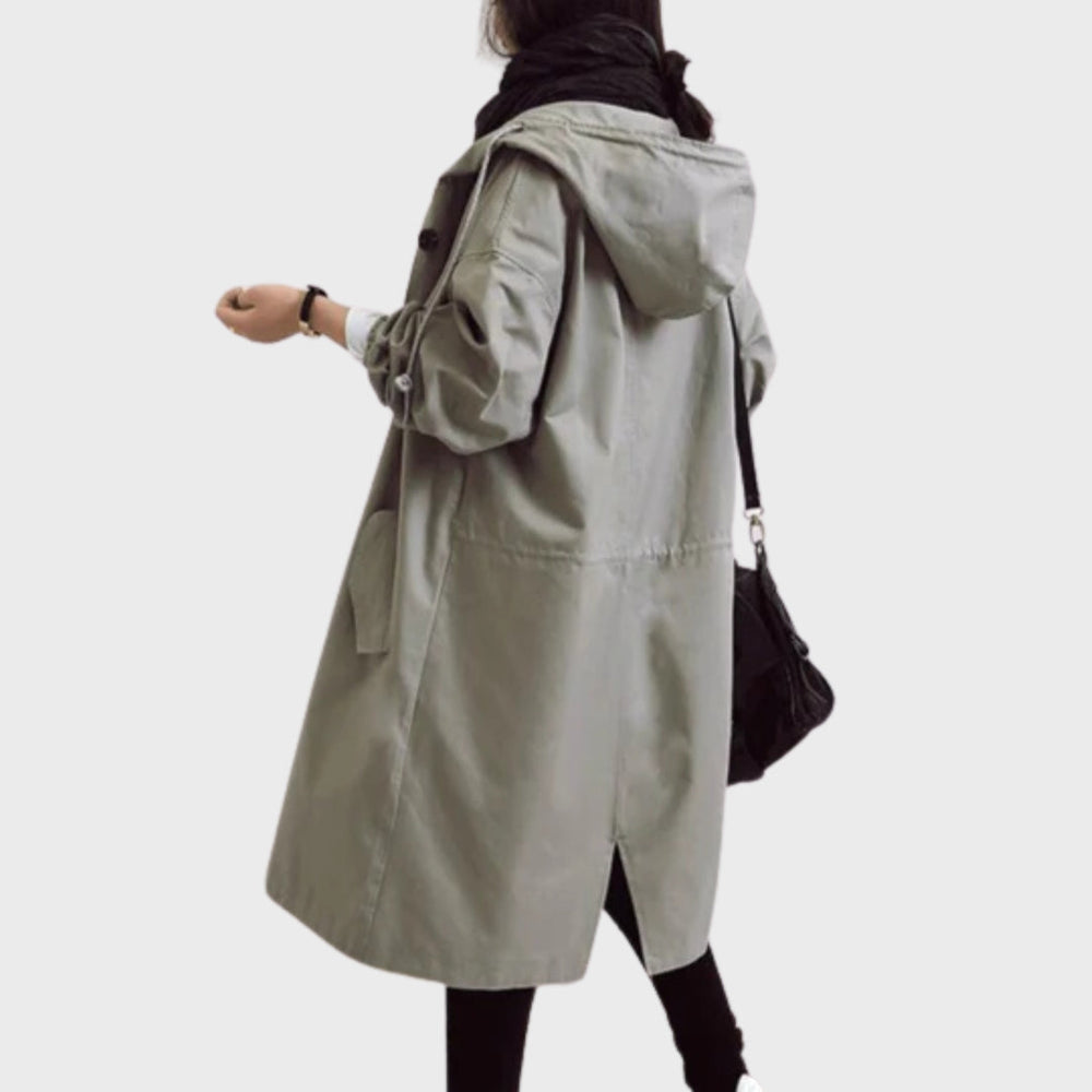 Trenchcoat Elegante Versátil para Lluvia (2)