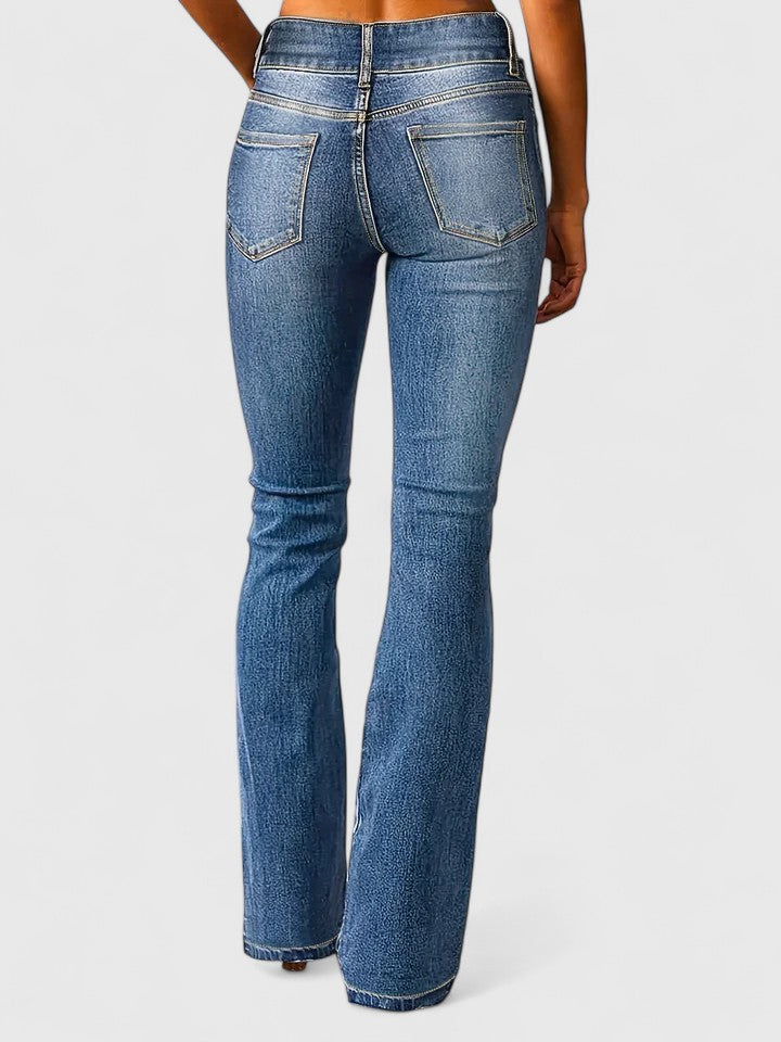 Vaqueros Acampanados para Mujer con Stretch (4)