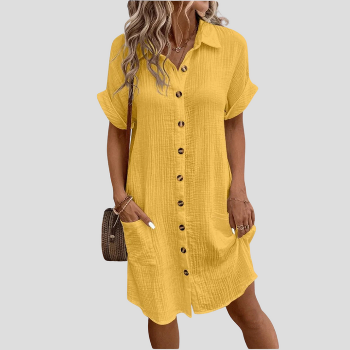 Vestido camisero para invitada de boda en Amarillo