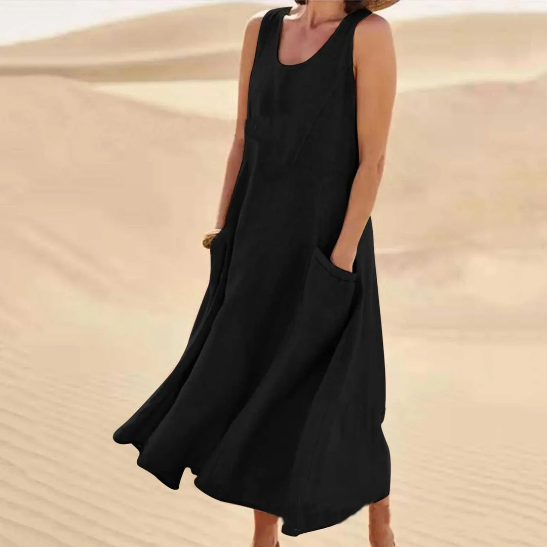 Vestido corto de playa para verano en Negro
