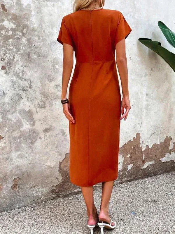 Vestido de Boda Midi Fluido (5)