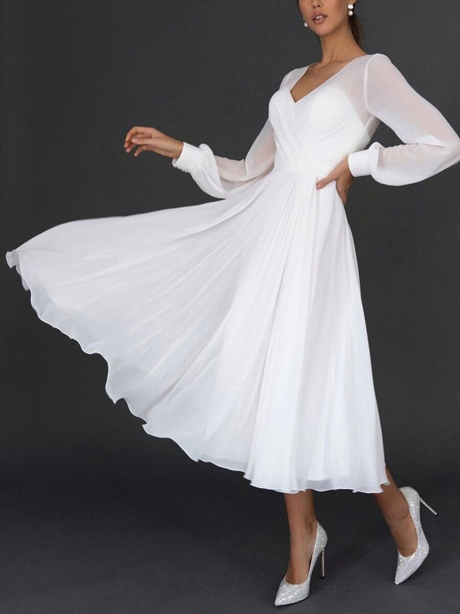 Vestido de Chifón para Invitada de Boda (3)