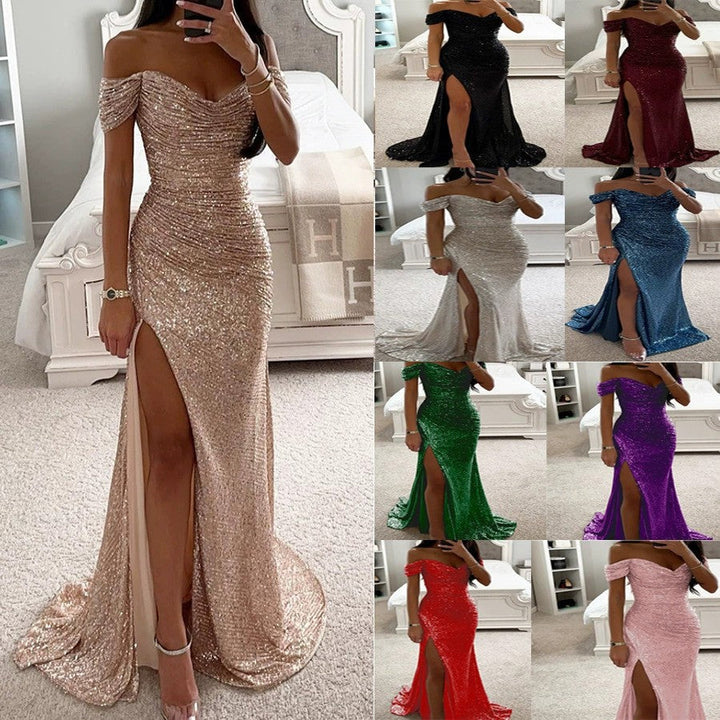 Vestido de Invitada de Boda con Lentejuelas