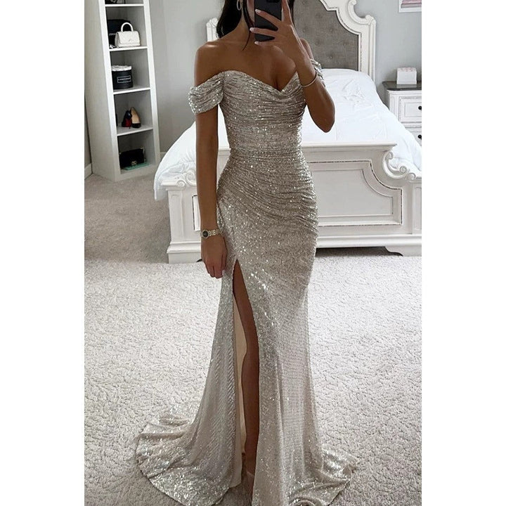 Vestido de Invitada de Boda con Lentejuelas (7)