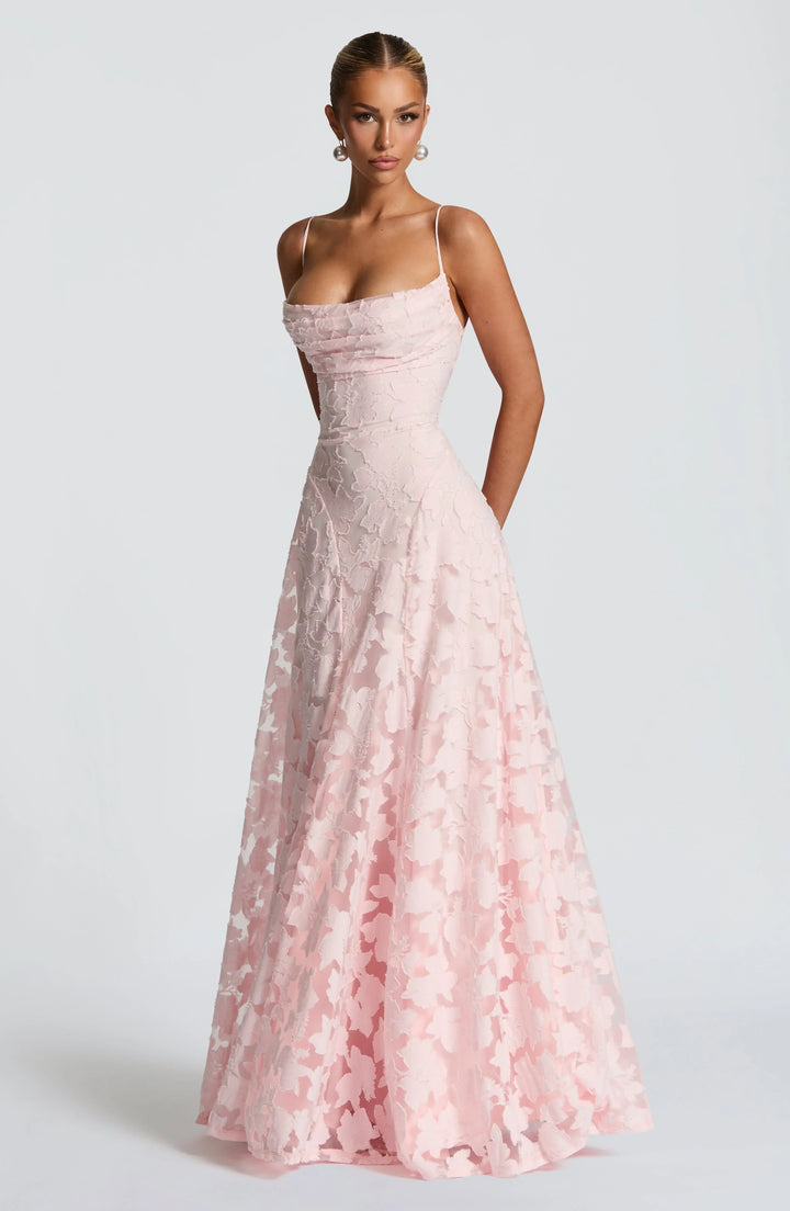 Vestido de Invitada Maxi Floral para Bodas (2)