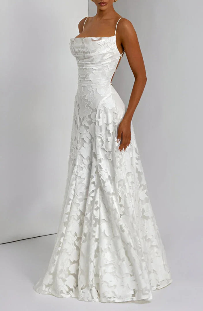 Vestido de Invitada Maxi Floral para Bodas (8)