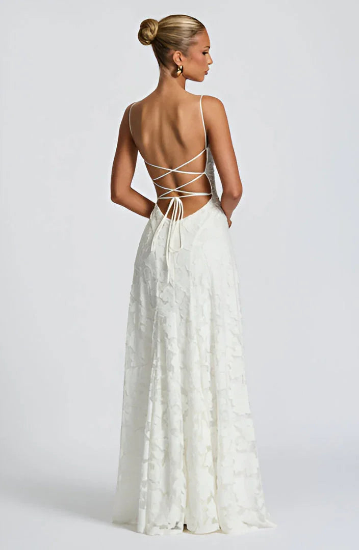 Vestido de Invitada Maxi Floral para Bodas (9)