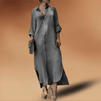 Noa | Herbst-Midikleid aus Leinen